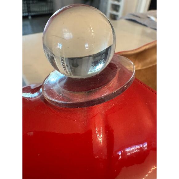 VTG 60s Saks Fifth Avenue Fenton Last RED PATENT LEATHER "ART DECO" HEELS 7.5 - Picture 6 of 8